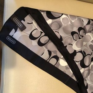 Coach silk scarf
